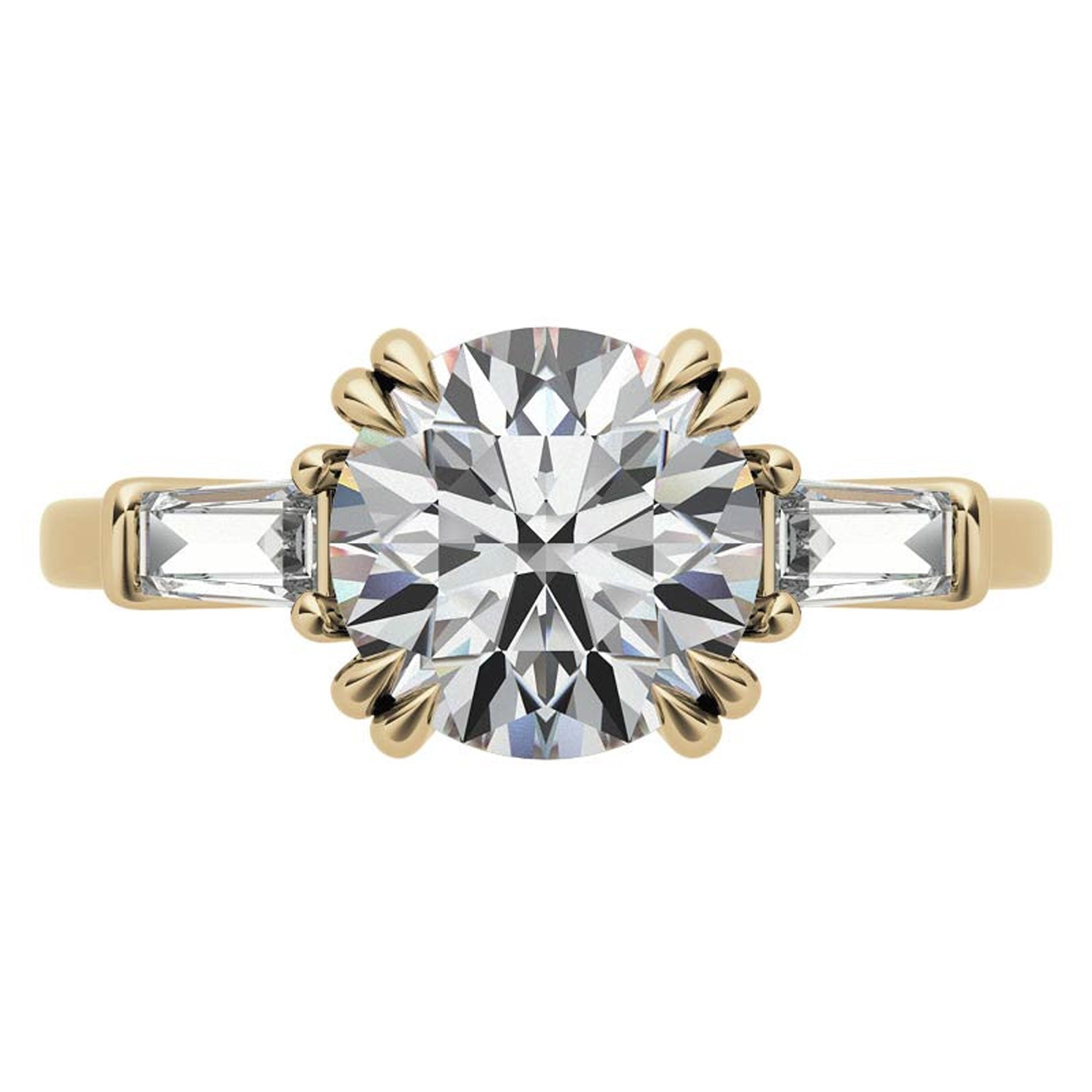 Yellow Gold Diamond Stackable Ring Set
