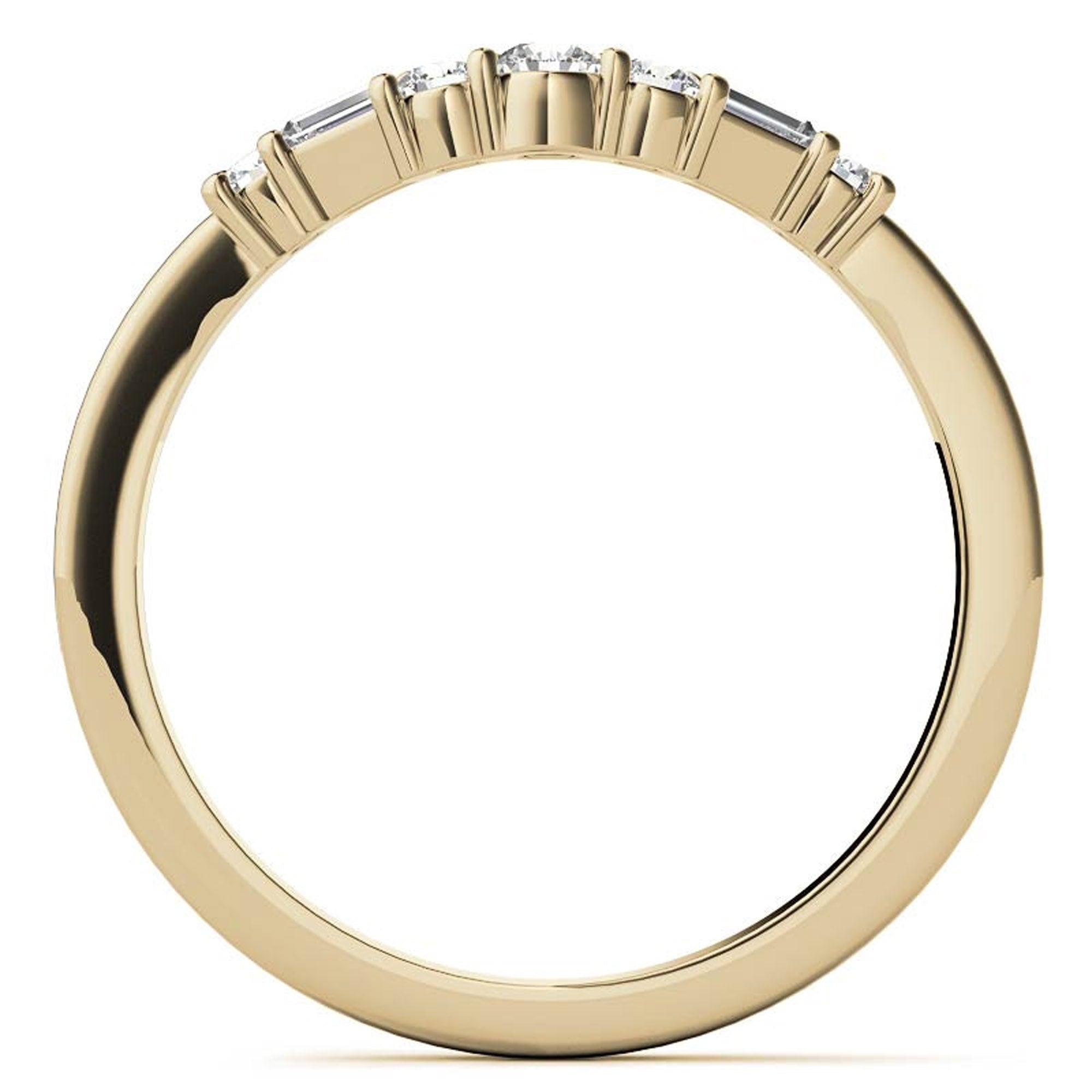 Yellow Gold Diamond Stackable Ring Set