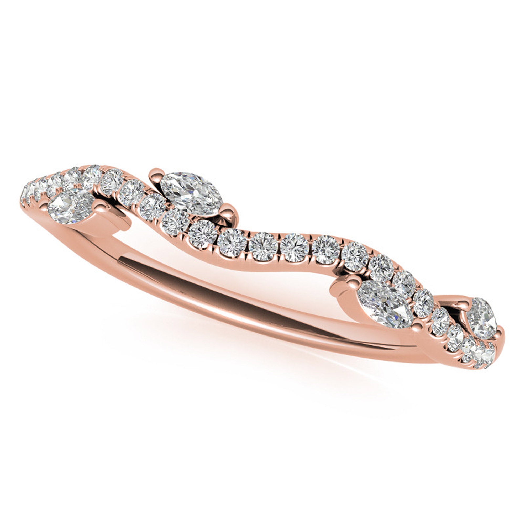 Silver Twist Halo Stack Ring