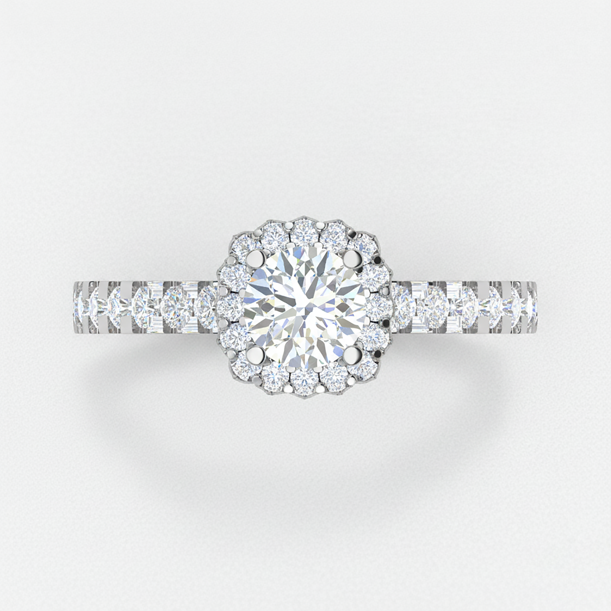 Timeless Sterling Silver Halo Ring