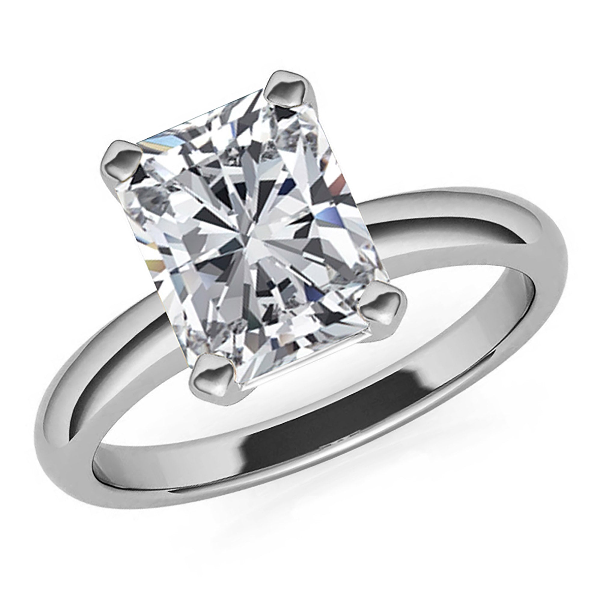 Sparkling Radiant Cut Ring for Her