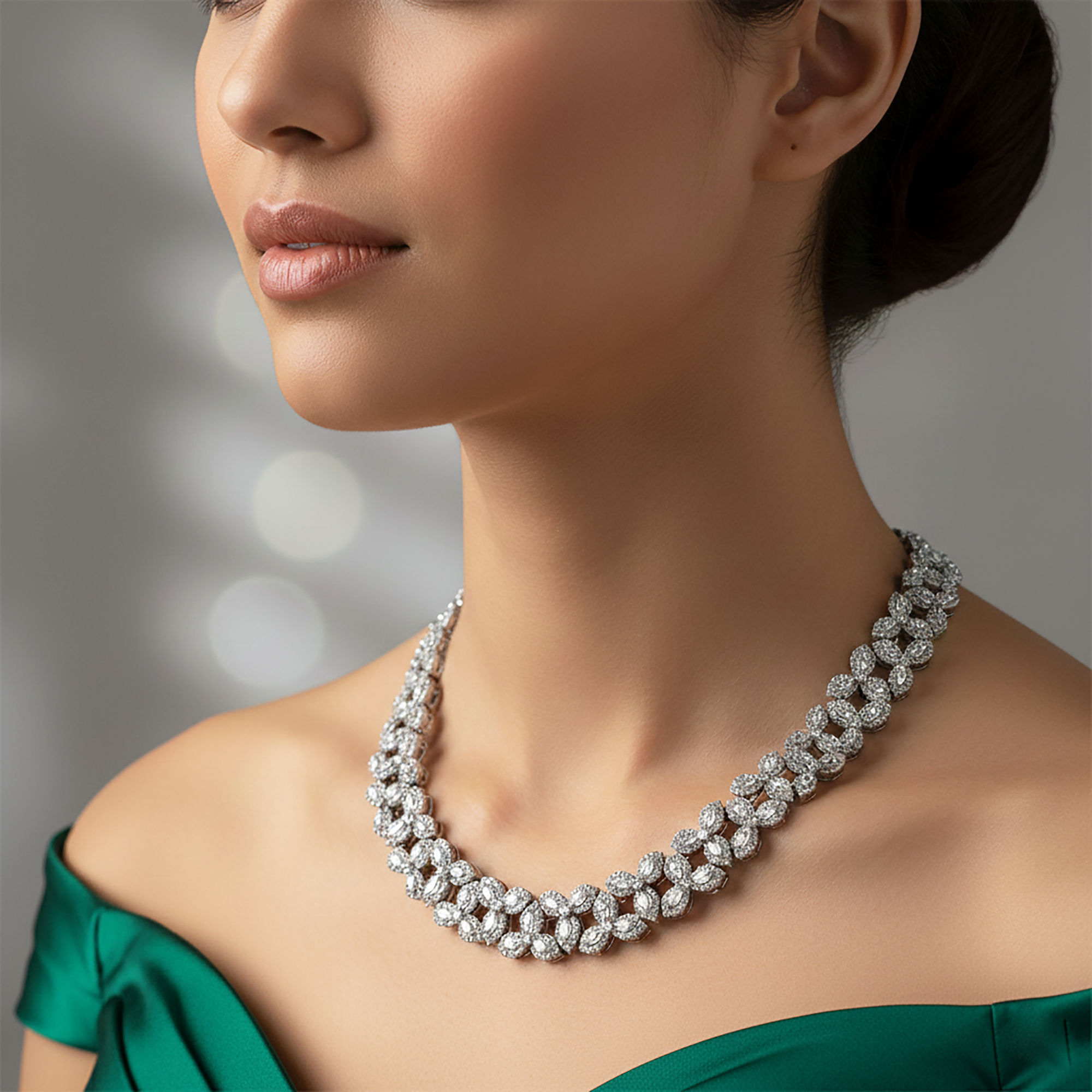 Luxury Statement Diamond Necklace