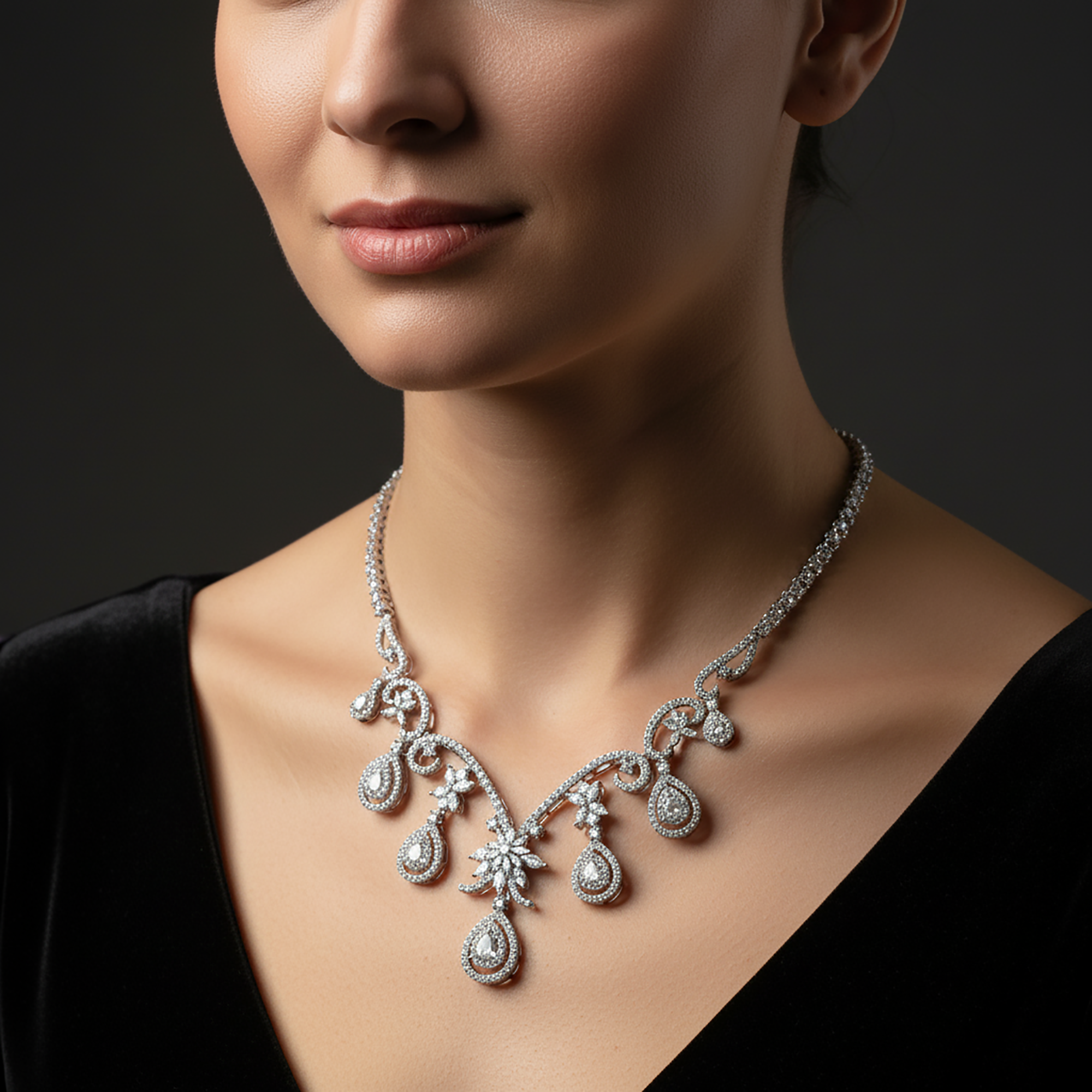 Timeless White Gold Diamond Necklace