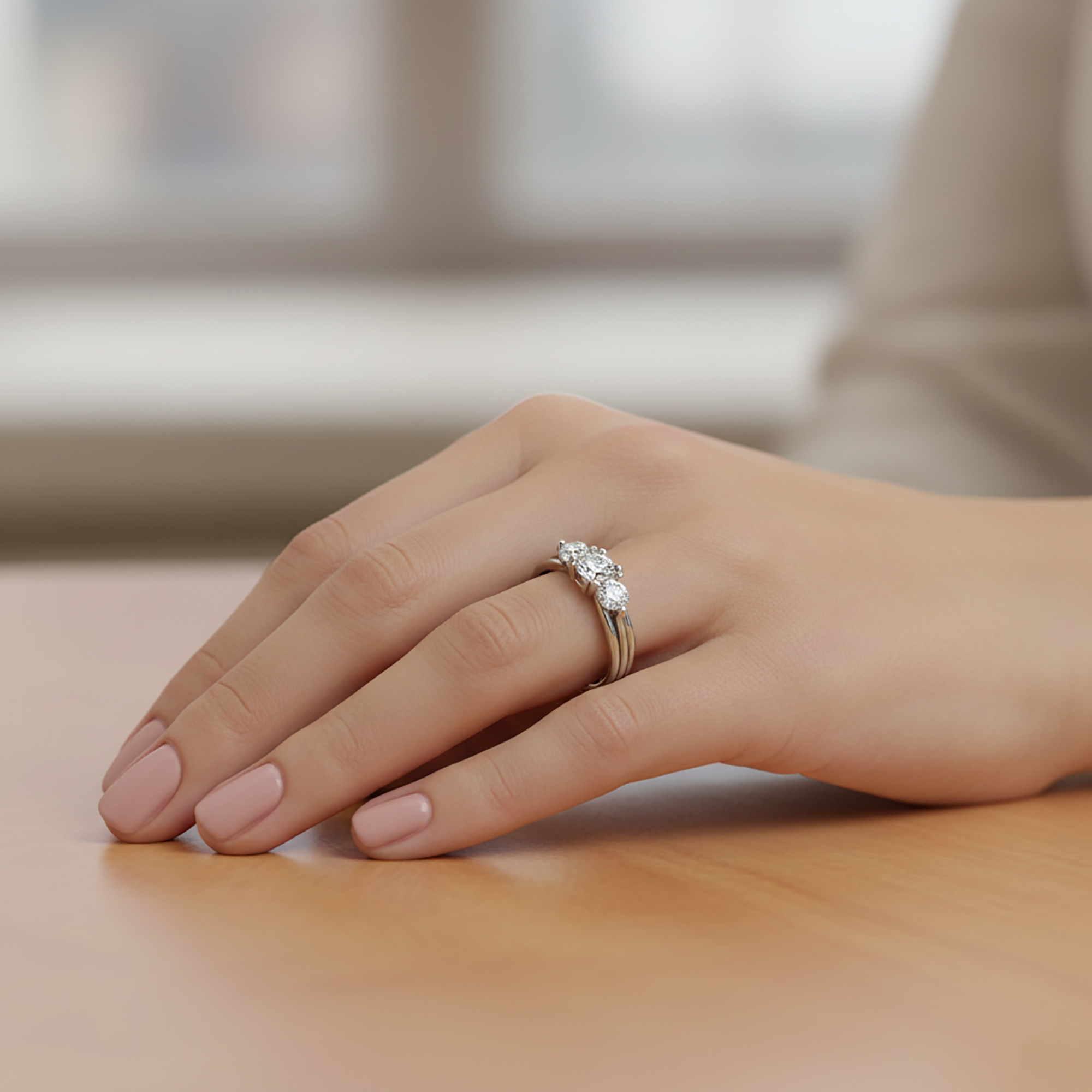 Three Stone Ring for Women