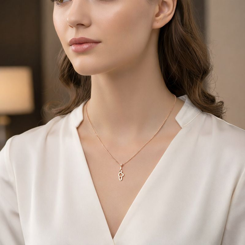 Rose Gold I Love U Pendant