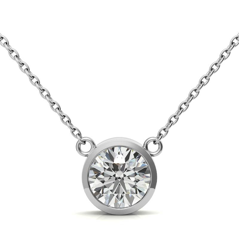 White Gold Plated Silver Pendant