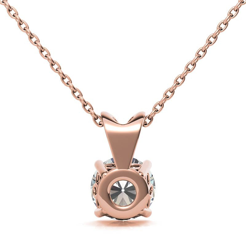 Luxury Round Solitaire Pendant for Women