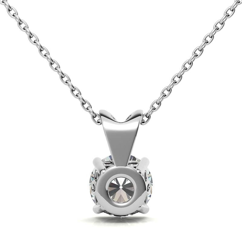 Luxury Round Solitaire Pendant for Women