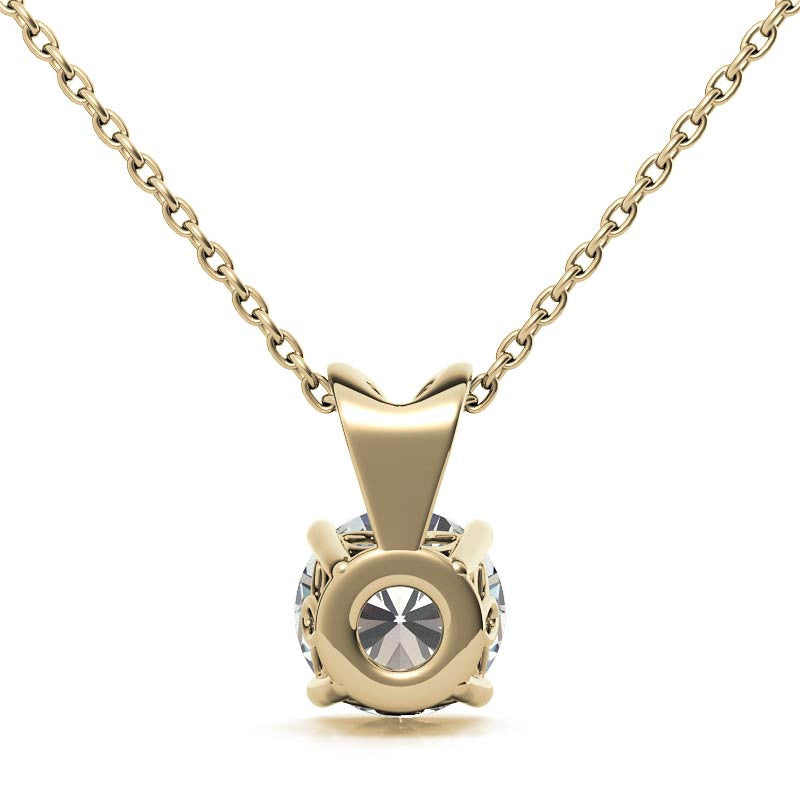 Luxury Round Solitaire Pendant for Women