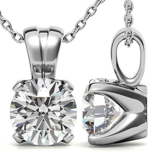 Solitaire Round Cut Pendant