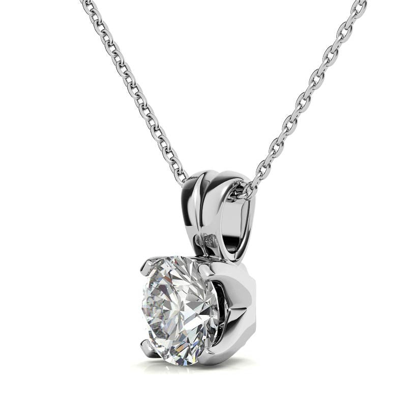 Solitaire Round Cut Pendant