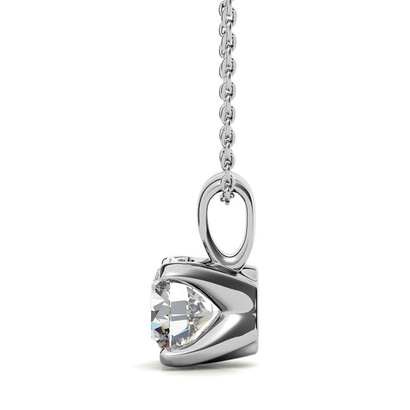 Solitaire Round Cut Pendant