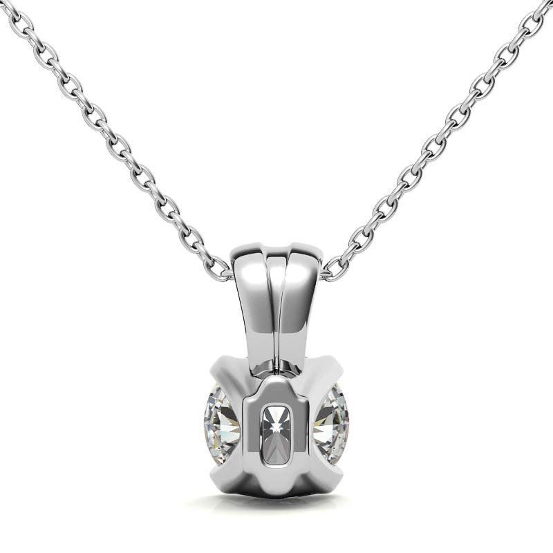 Solitaire Round Cut Pendant