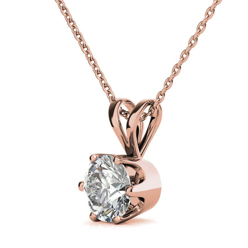 Perfect Sterling Silver Rose Gold Pendant