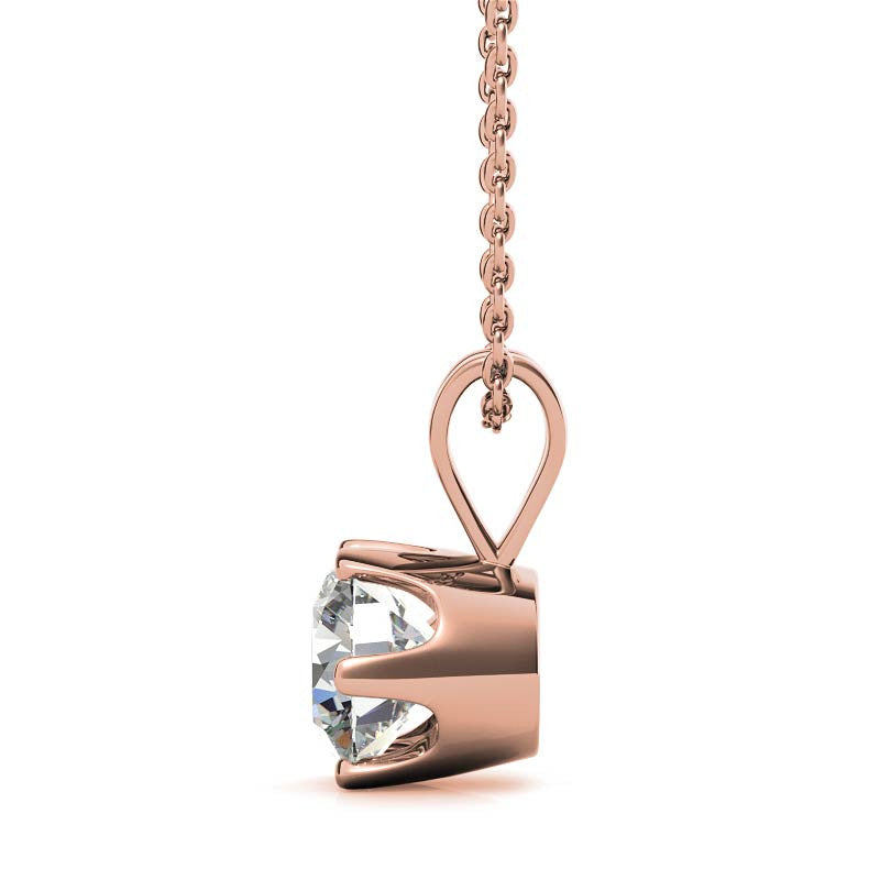 Perfect Sterling Silver Rose Gold Pendant