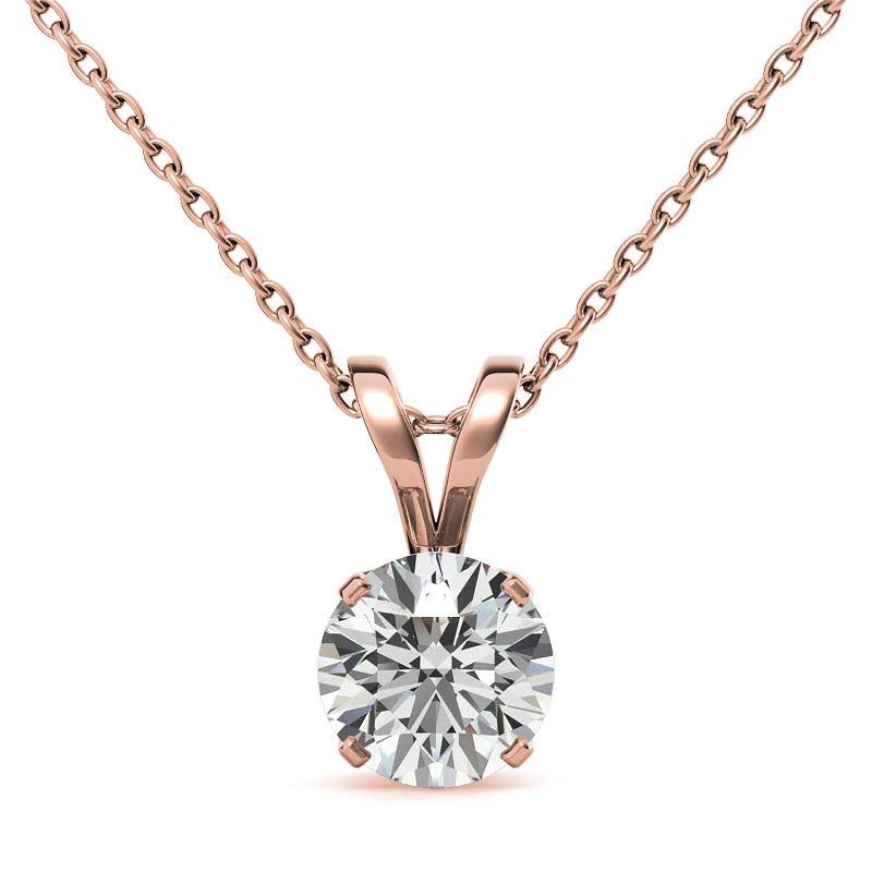 Rose Gold Plated Sterling Silver Pendant