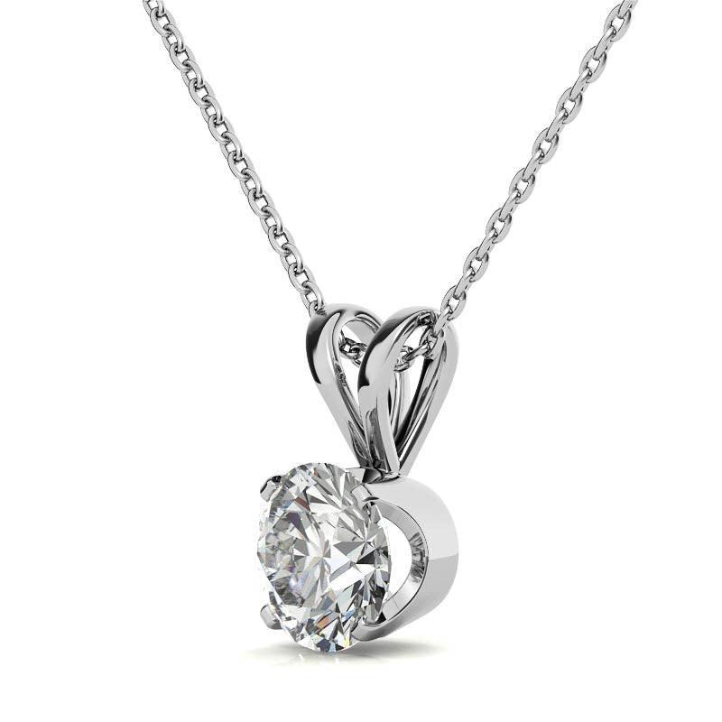 White Gold Plated Sterling Silver Pendant