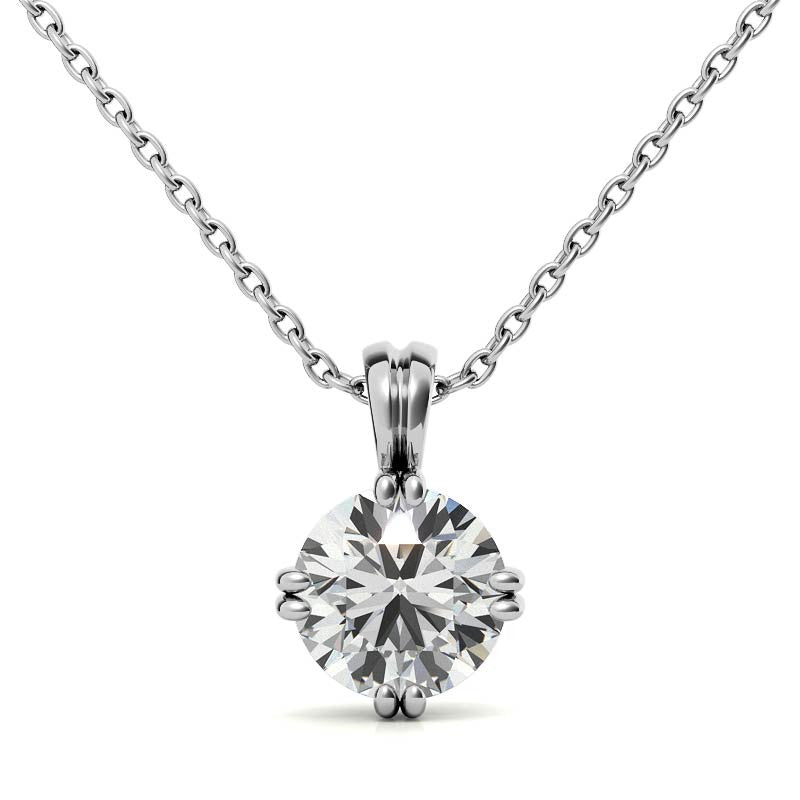 Luxury Solitaire Pendant for Her