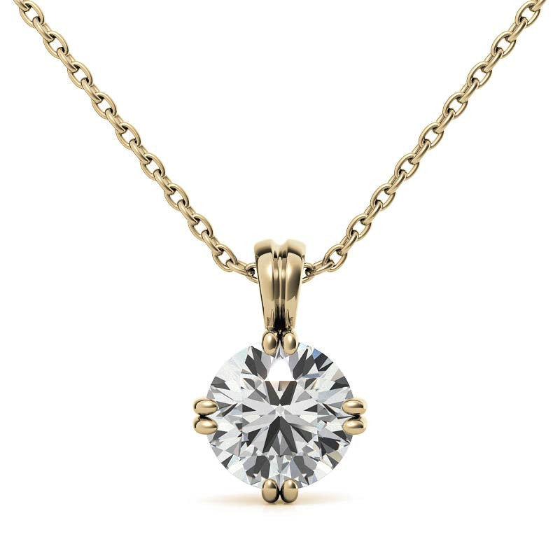 Glamorous Yellow Gold Plated Pendant for Women's