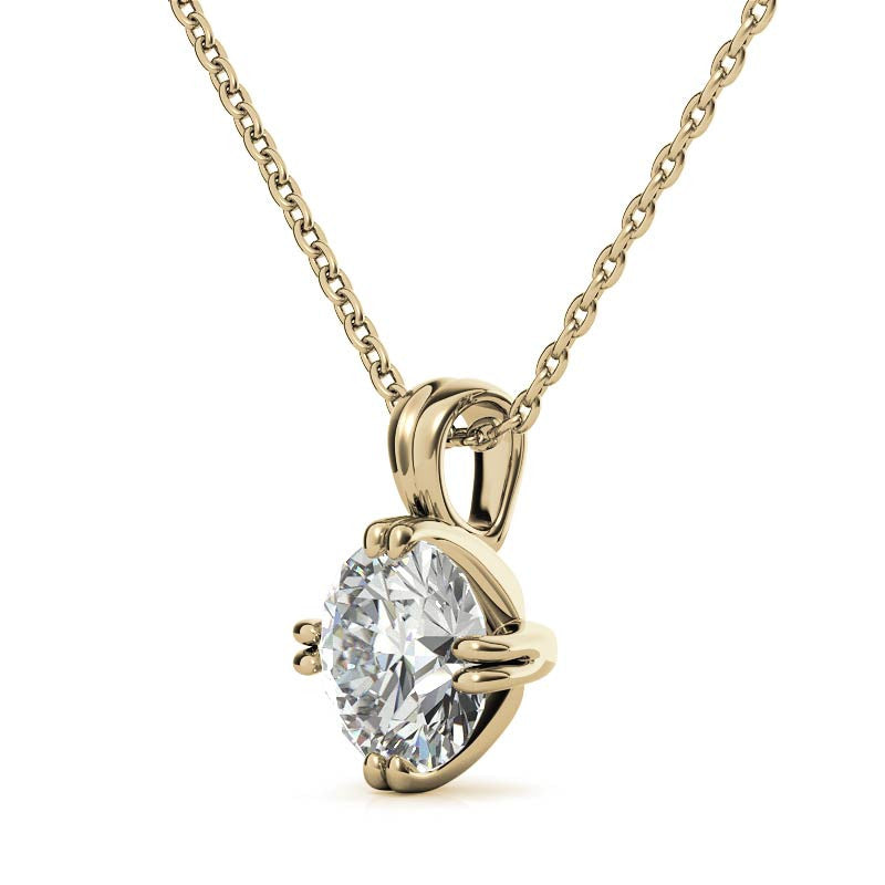 Glamorous Yellow Gold Plated Pendant for Women's