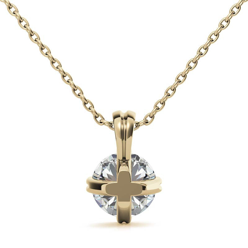 Glamorous Yellow Gold Plated Pendant for Women's