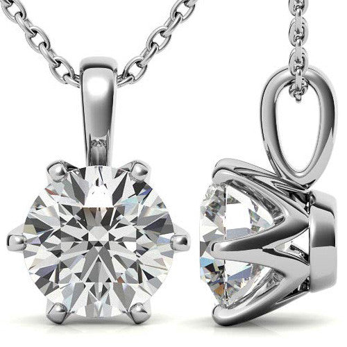 Elegant Round Stone Minimalist Pendant for Women