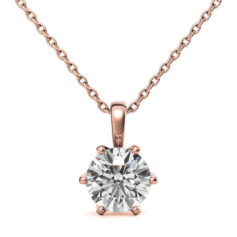 Elegant Round Stone Minimalist Pendant for Women