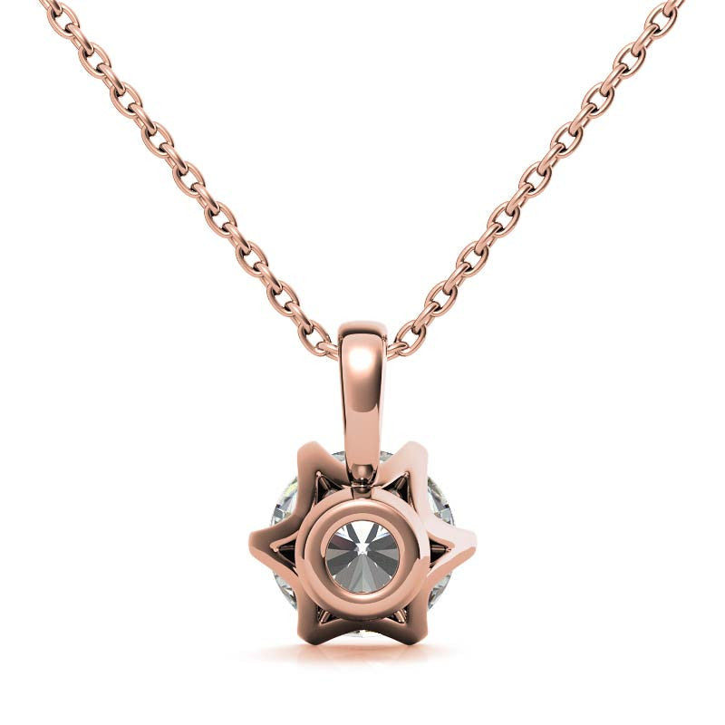 Elegant Round Stone Minimalist Pendant for Women