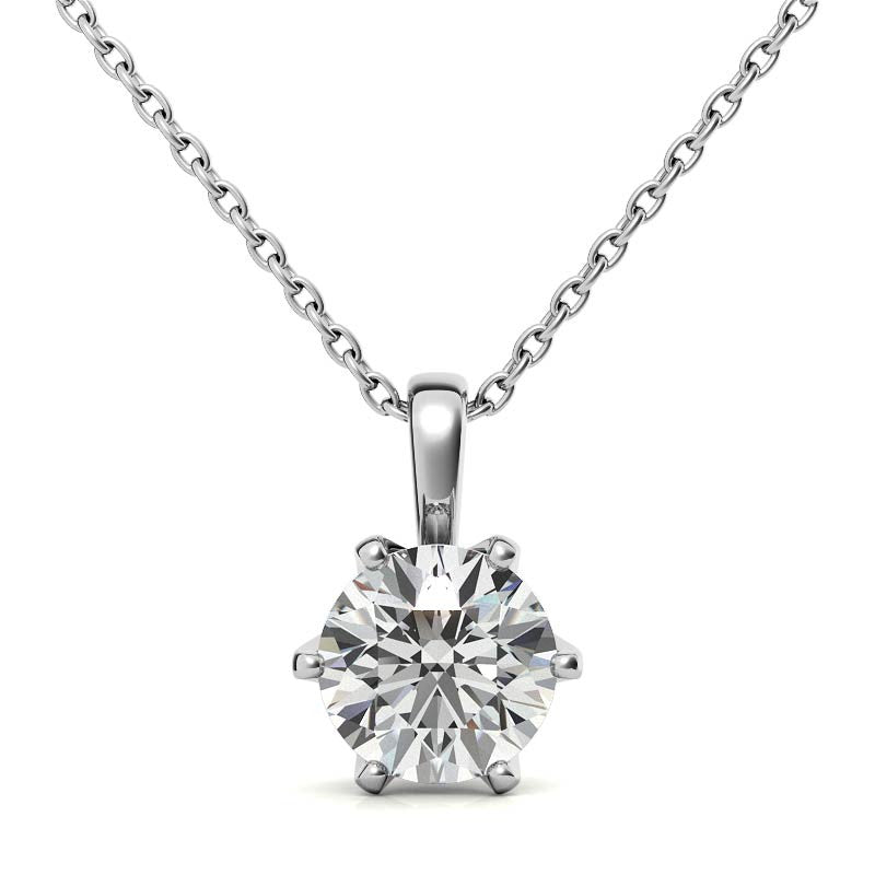 Elegant Round Stone Minimalist Pendant for Women