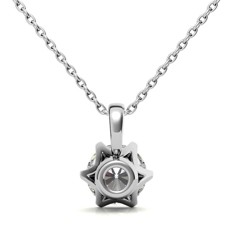 Elegant Round Stone Minimalist Pendant for Women
