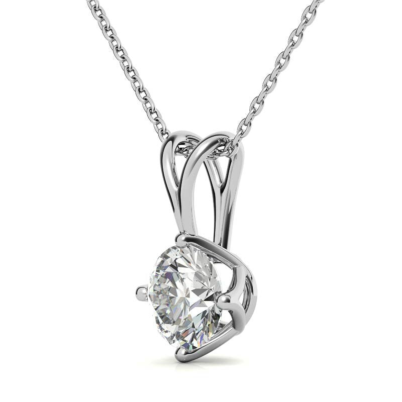 Minimalist White Gold Plated Pendant