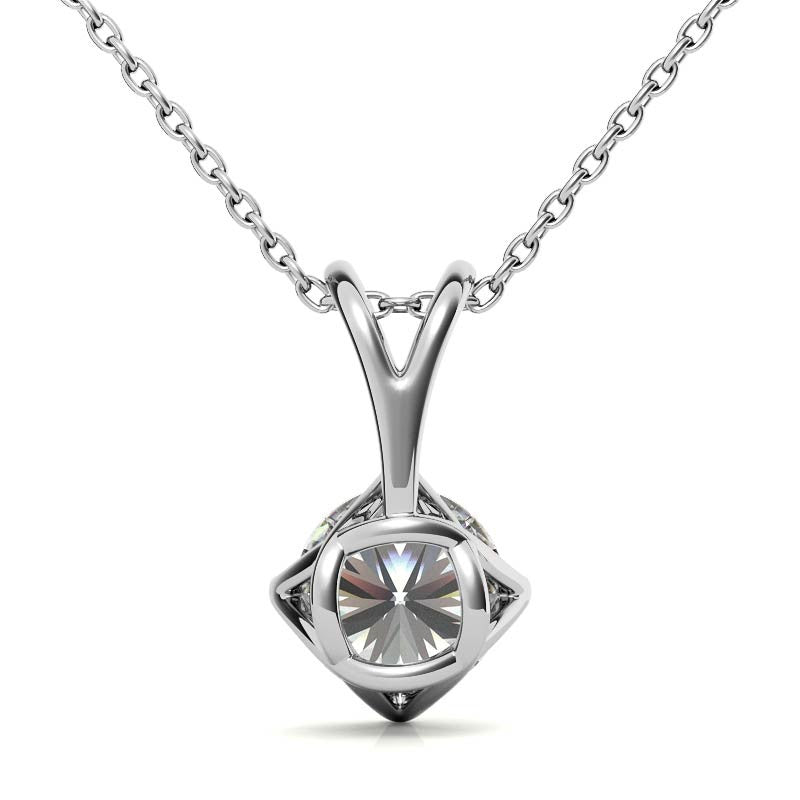 Minimalist White Gold Plated Pendant