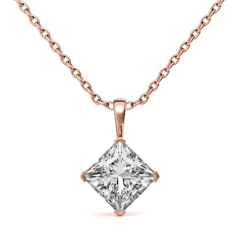Silver Solitaire Pendant