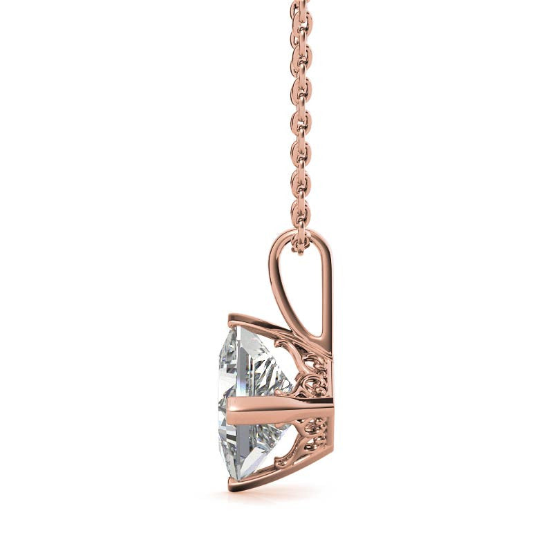 Silver Solitaire Pendant