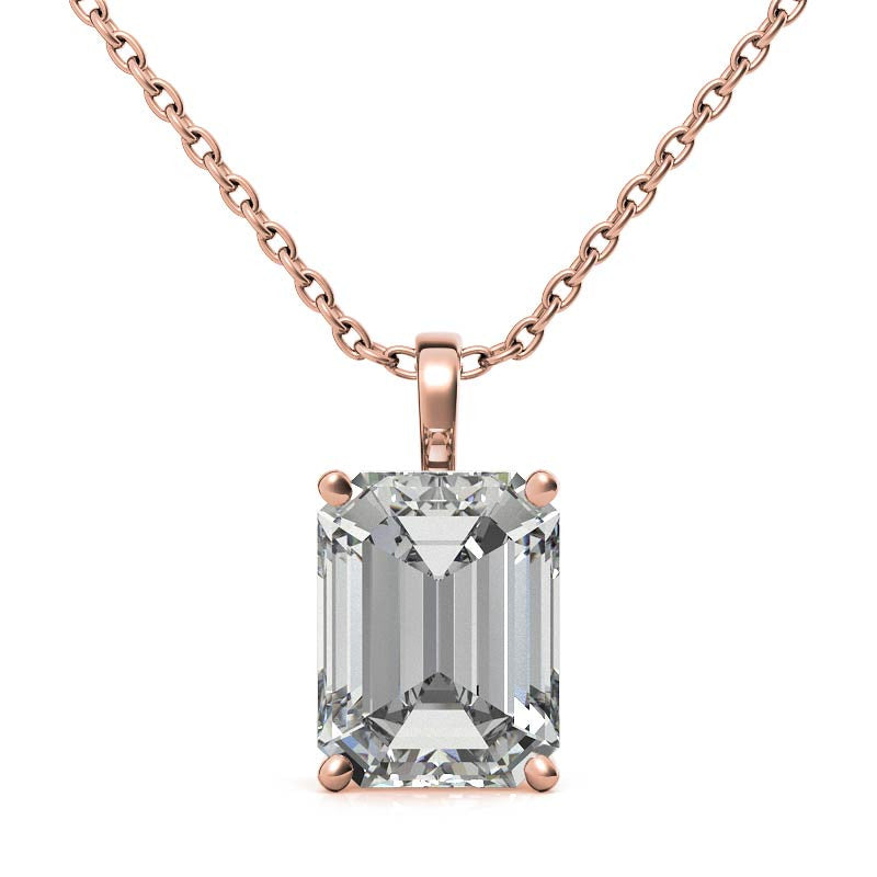 Statement Emerald Cut Pendant