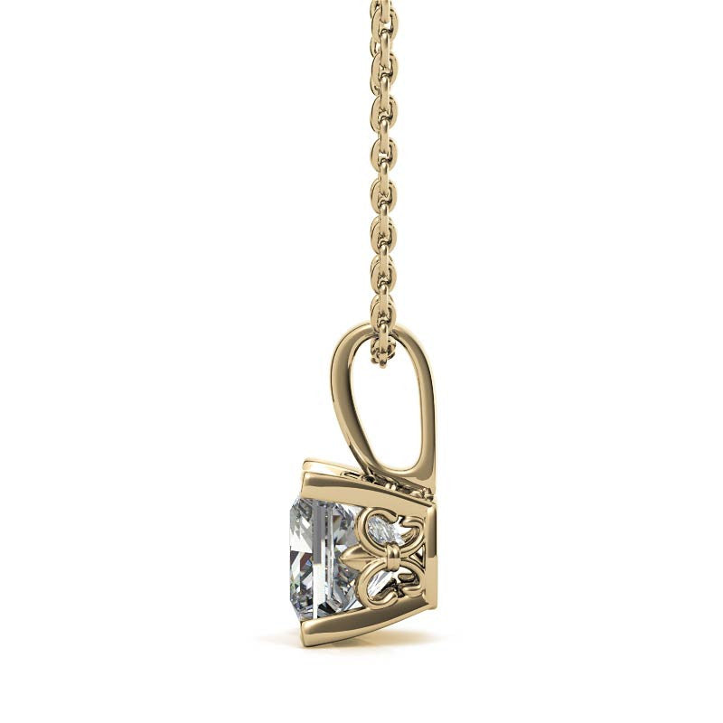 Timeless Princess Cut Diamond Pendant