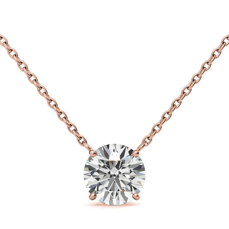 Elegant American Diamond Solitaire Pendant