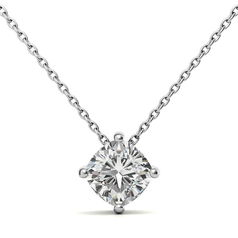Cushion Cut Solitaire Pendant