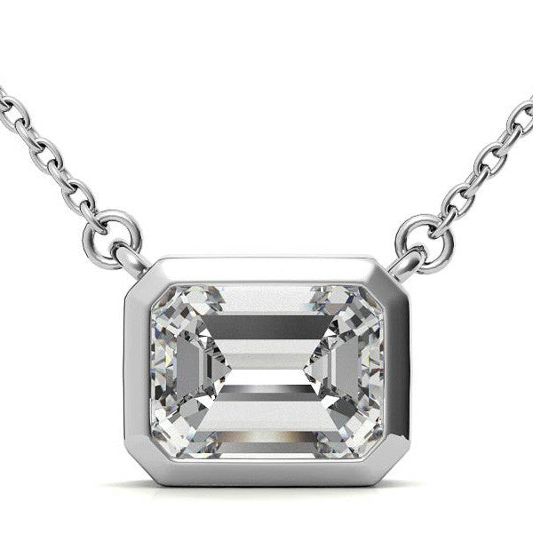 White Gold Plated Silver Pendant