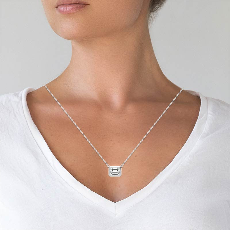 Timeless Emerald Cut Pendant for Women’s