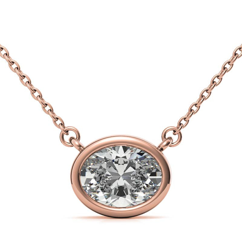 Sterling Silver Oval Cut Pendant