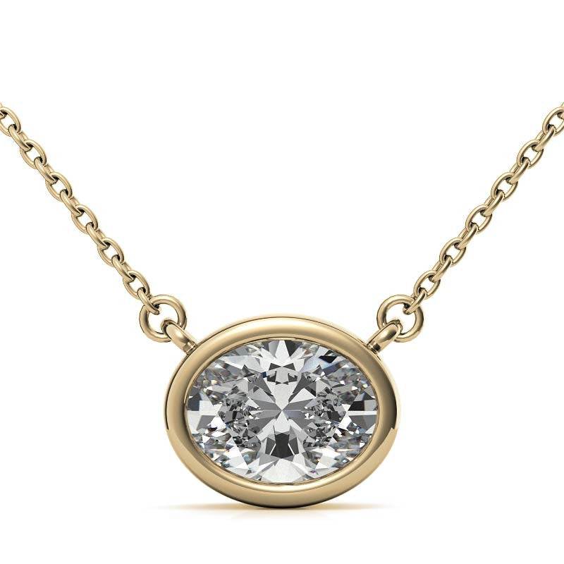 Sterling Silver Oval Cut Pendant