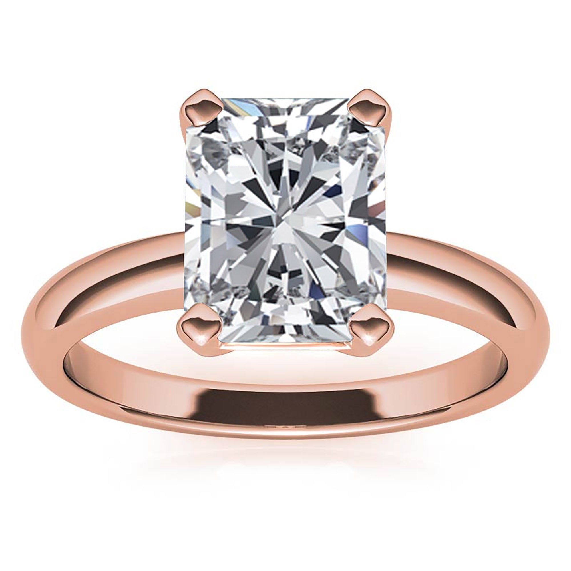 Sparkling Radiant Cut Ring for Her