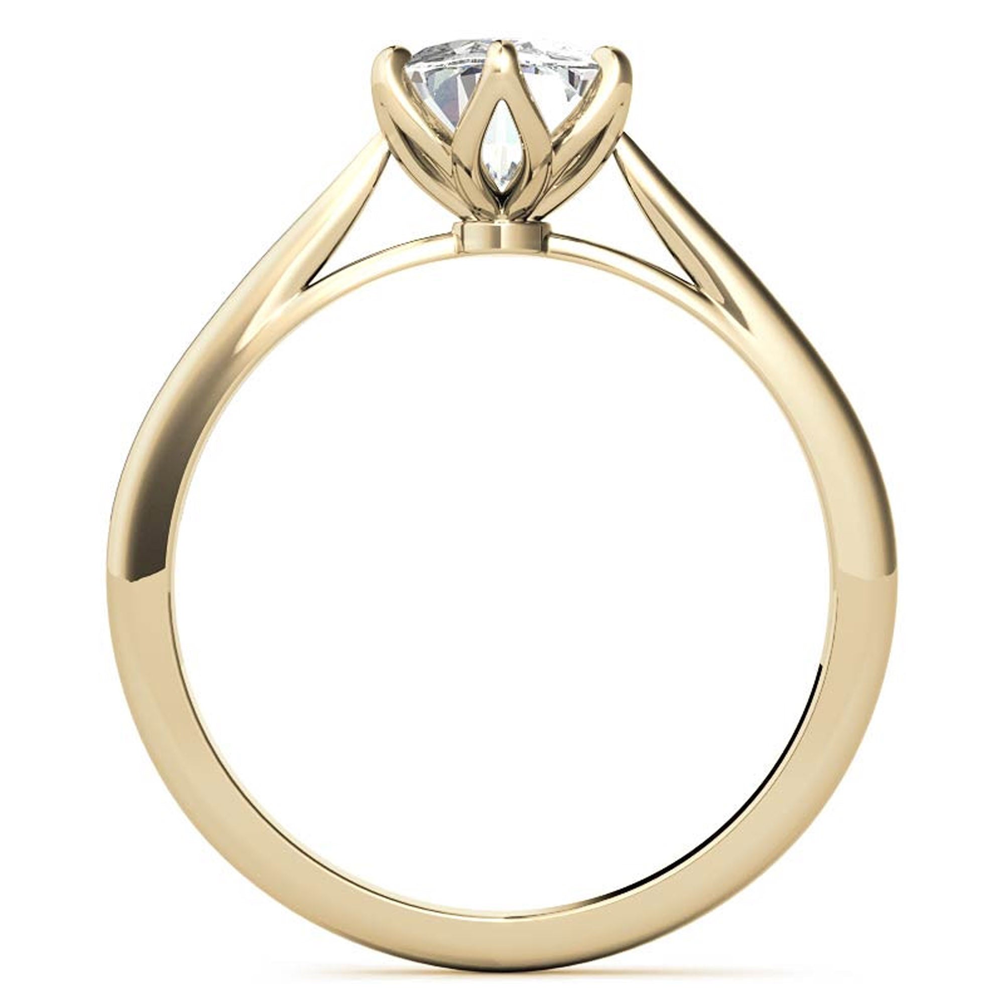 Silver Classic Solitaire Glow Ring