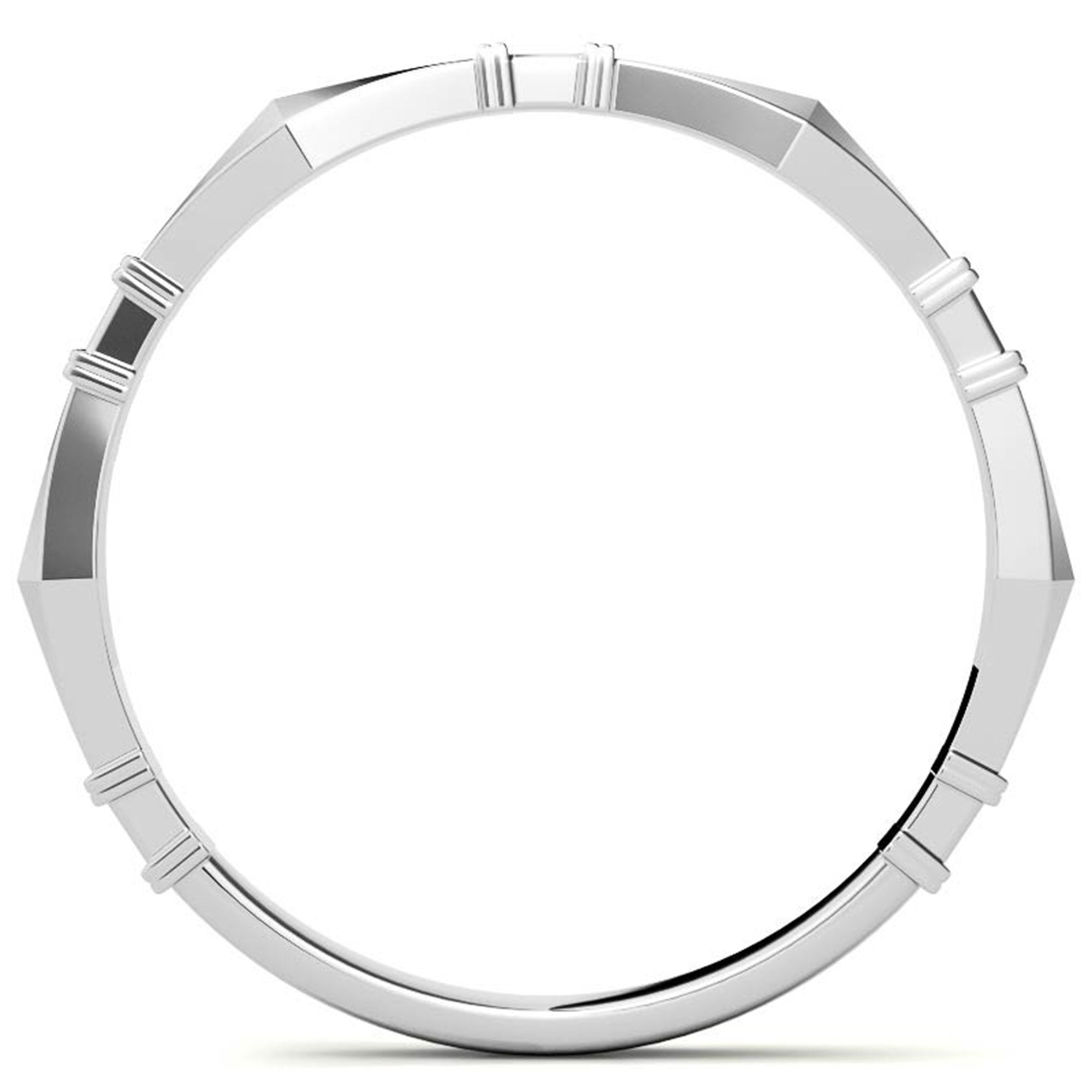 Elegant Party Wear White Gold Plated Ring