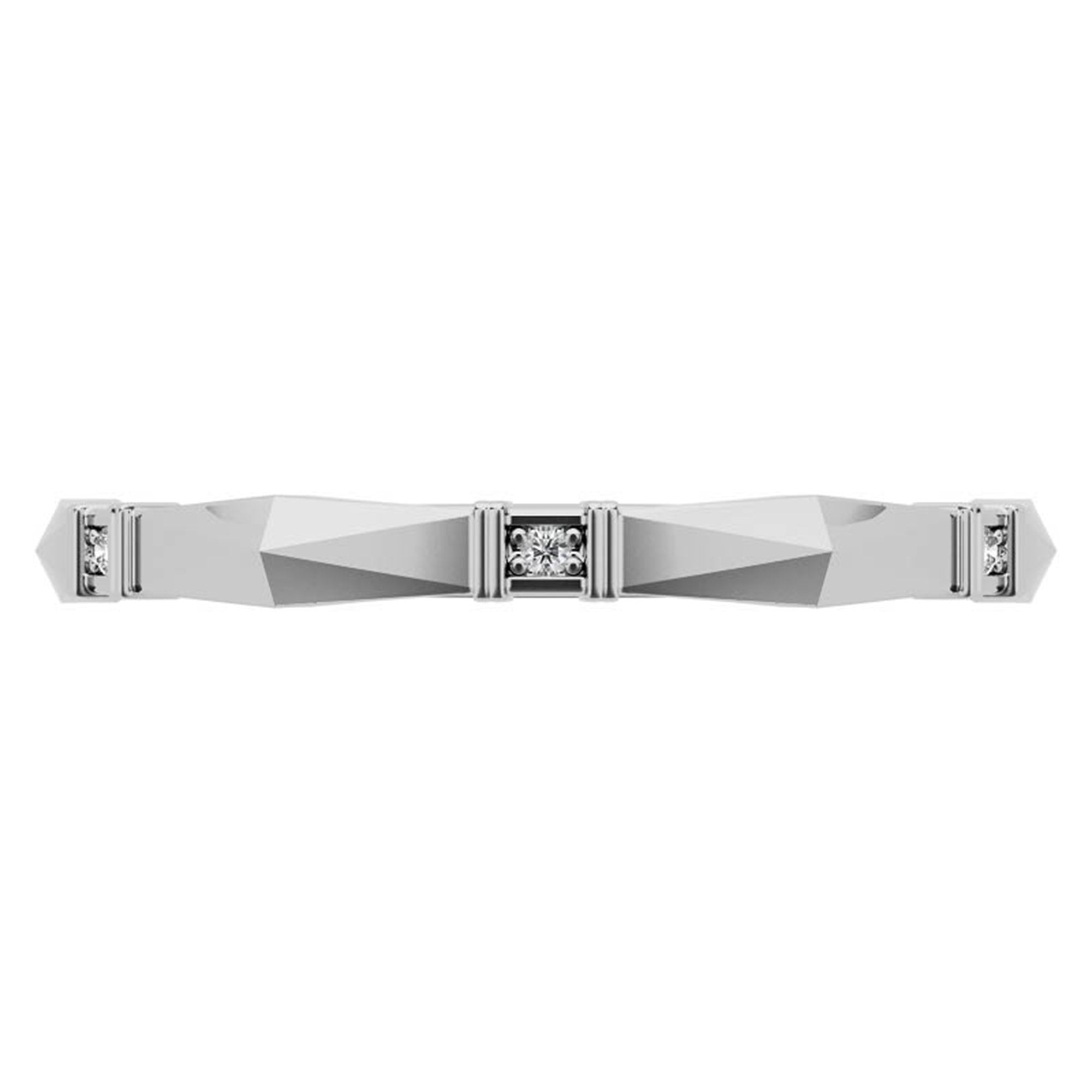 Elegant Party Wear White Gold Plated Ring