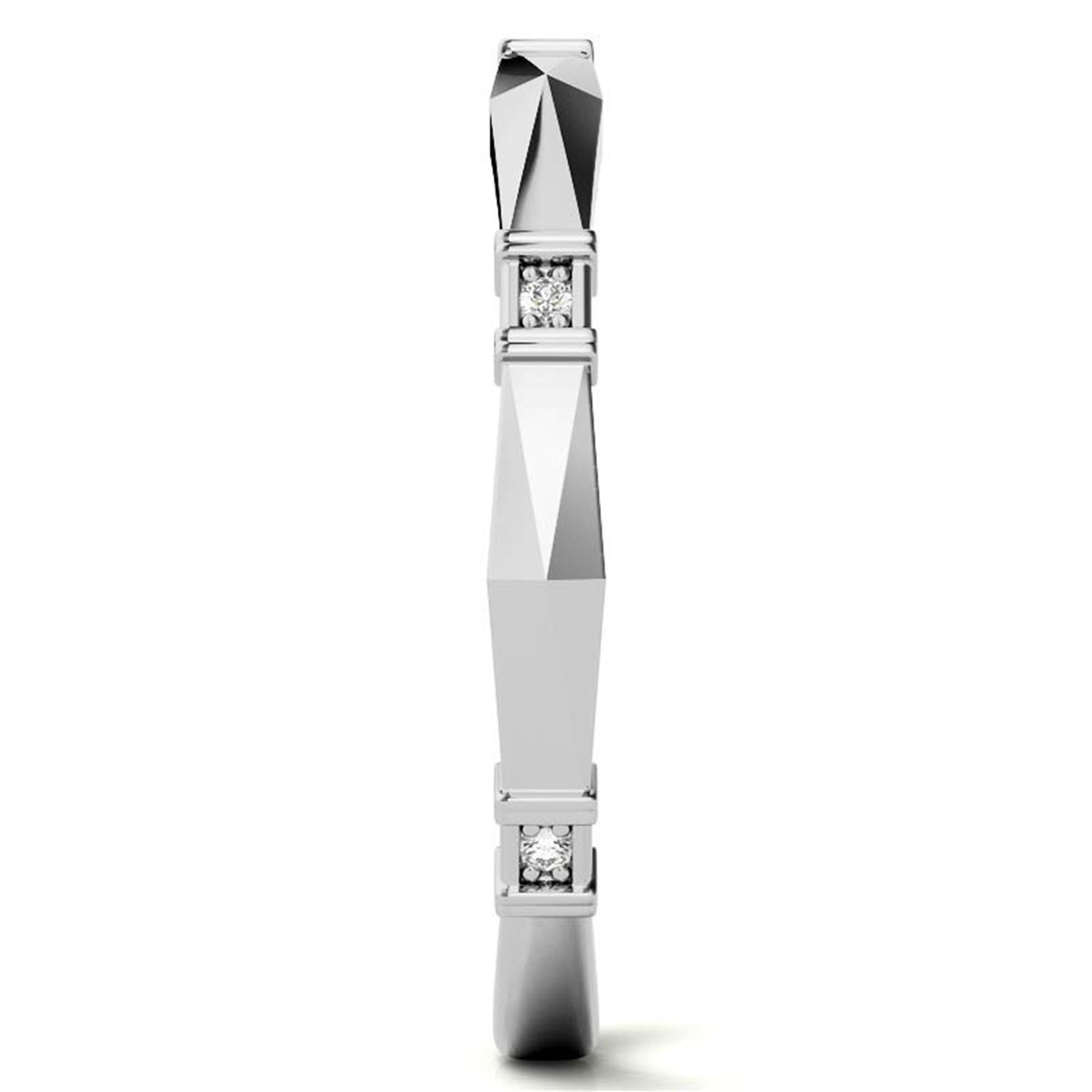 Elegant Party Wear White Gold Plated Ring