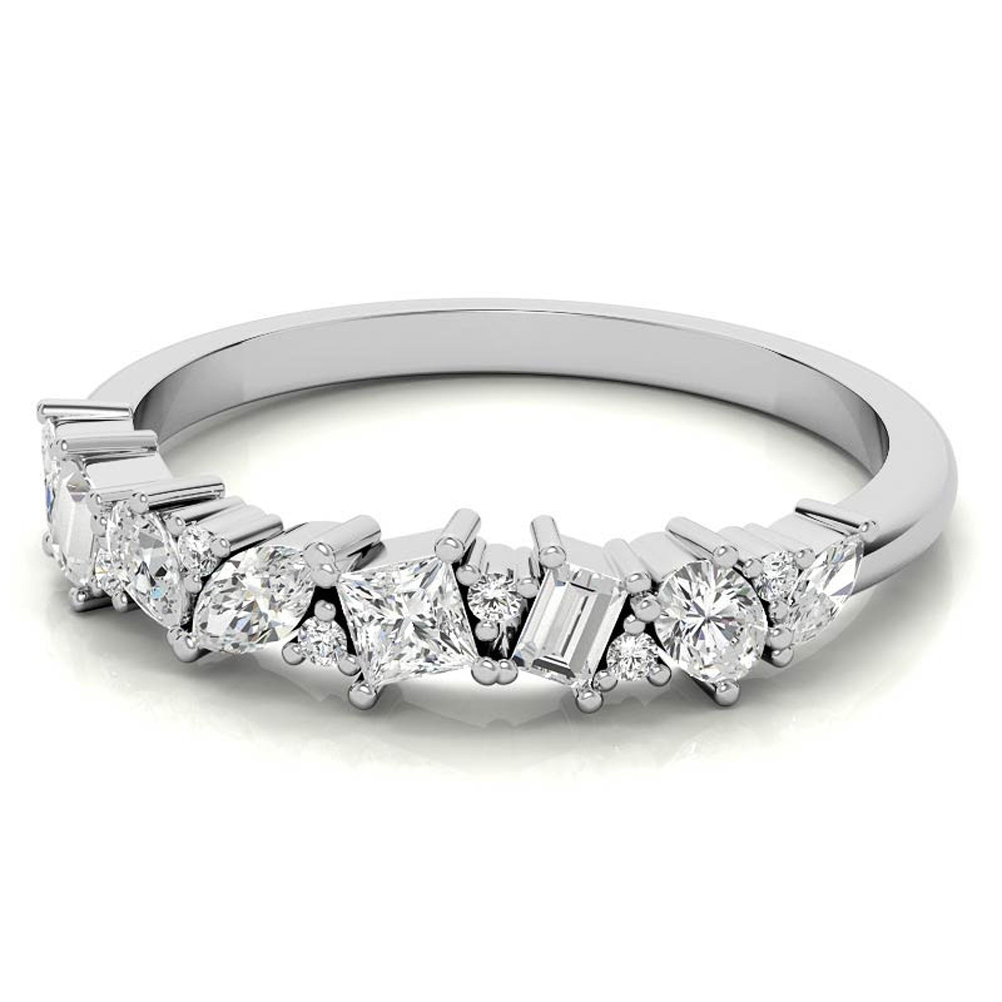 Classic Multi Cut Wedding Ring