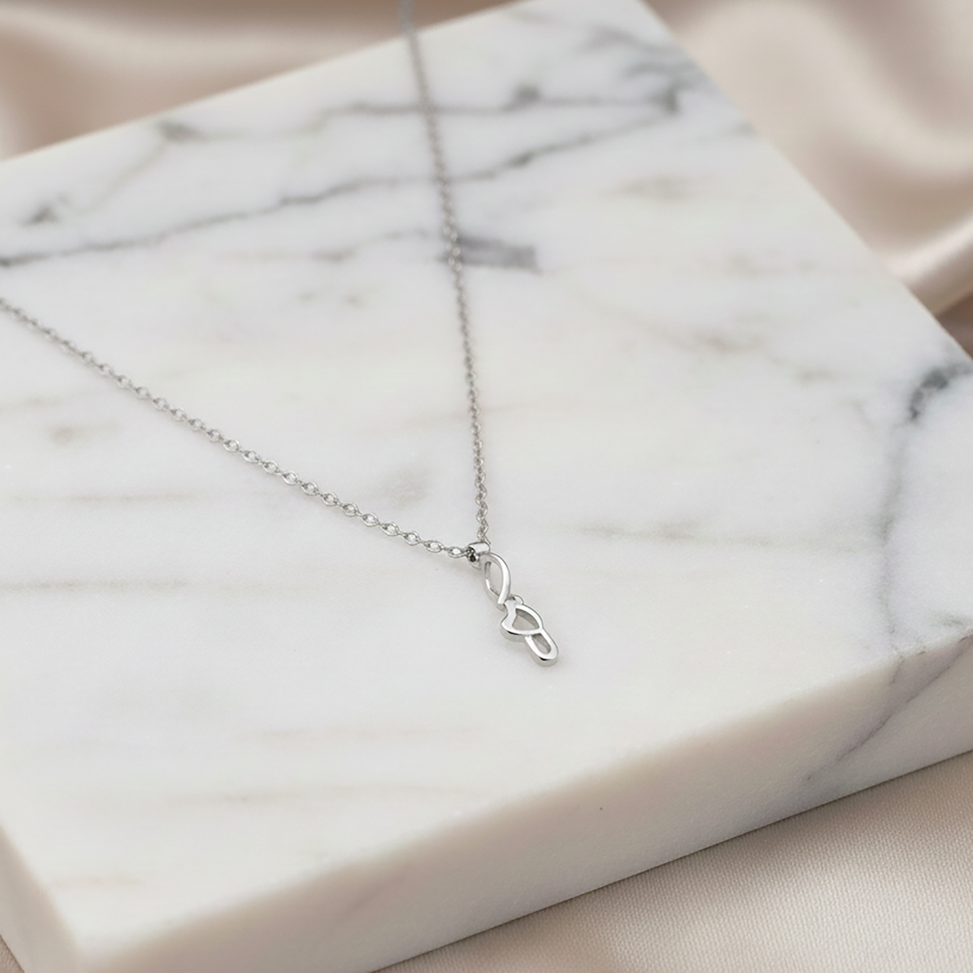 Sterling Silver I Love U Pendant