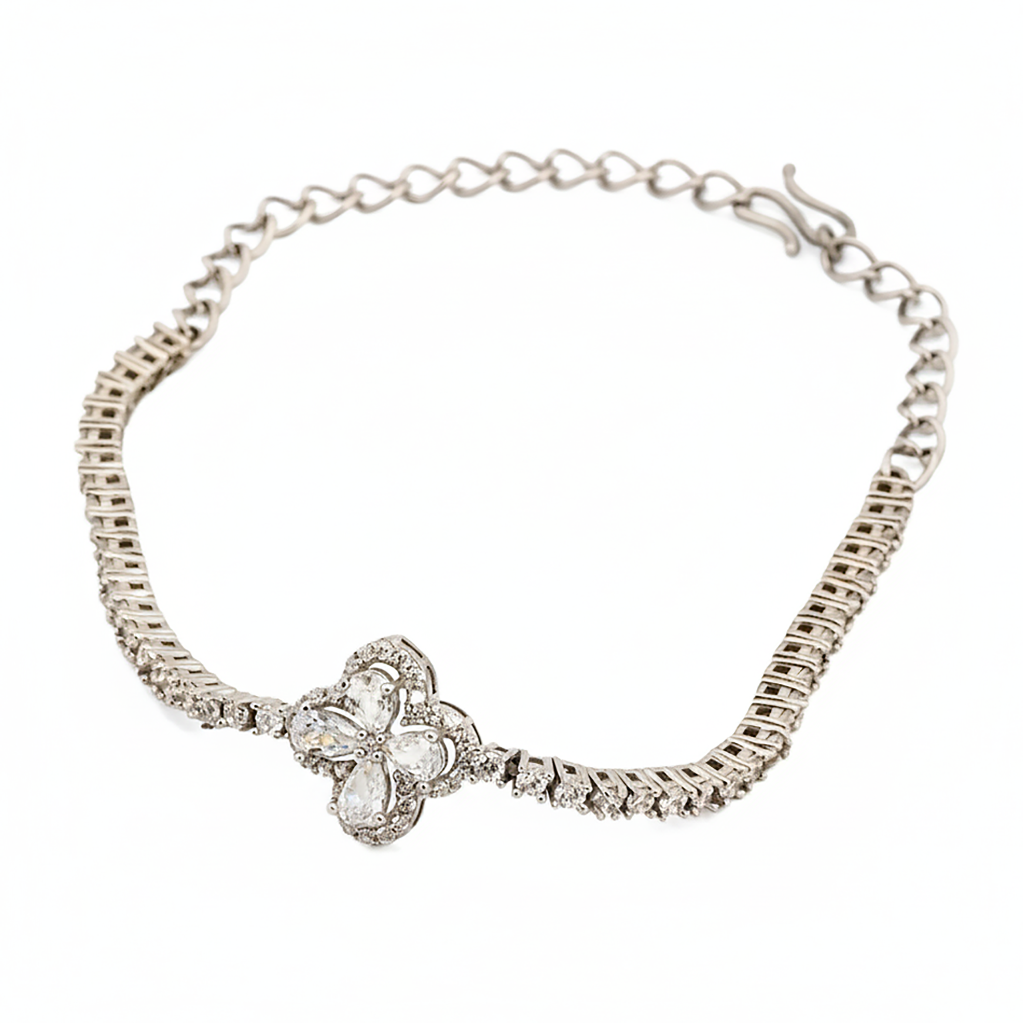 Floral American Diamond Bracelet
